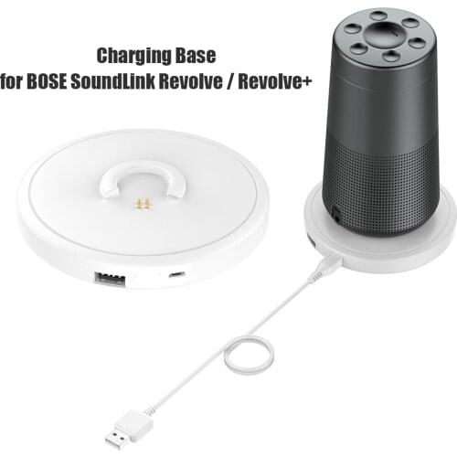 Desktop Charging Dock Station Cradle ABS Charging Stand Pad Professional Speaker Charger for Bose Soundlink Revolve/Revolve