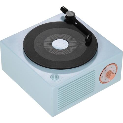 Table Wireless Speaker BT Connection Support External TF Card AUX in with Built-in Speaker Rechargeable 1000mAh Battery