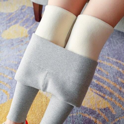 New Soft Winter Leggings for Women with Fleece High Waist Thick Pants Velvet Thermal Womens Warm Leggings Tight trousers