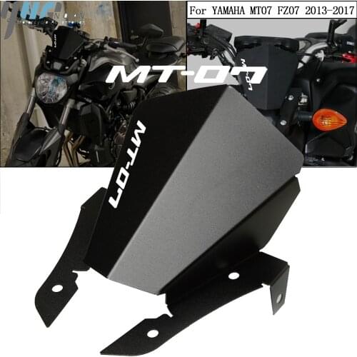 Motorcycle For YAMAHA MT-07 MT07 MT 07 FZ-07 2013-2017 2014 2015 2016 Front Windscreen Wind Deflector Windshield Upper Cover Kit
