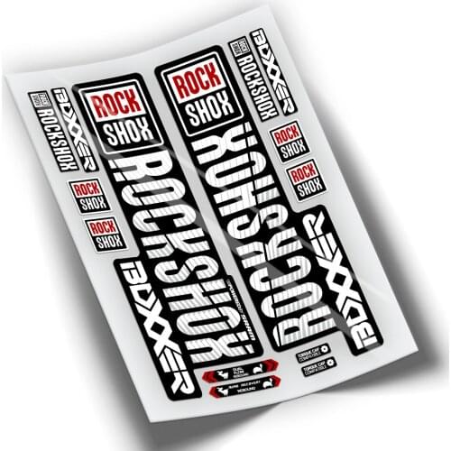 Complete KIT of compatible stickers for ROCKSHOX boxer 2018 WP72 bike fork cycling accessories