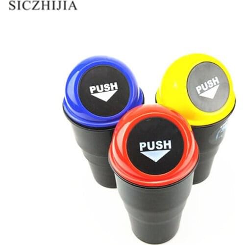 Portable mini car trash ashtray tube container for Geely Vision SC7 MK CK Cross Gleagle SC7 Englon