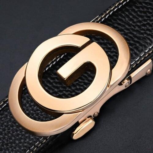 Mens Cowhide Genune Leather Belt Designer Brand Wedding Mens Belts Man Fashion Luxury Brand Belt For Men High Quality Buckle
