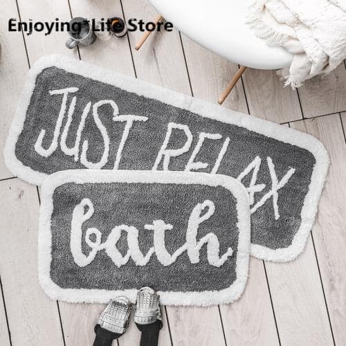 Superfine Fiber Thicken Bath Mat Doormat Mats Slip-resistant Shower Mat, Gray Color 50*80cm Anti-slip Floor Pad