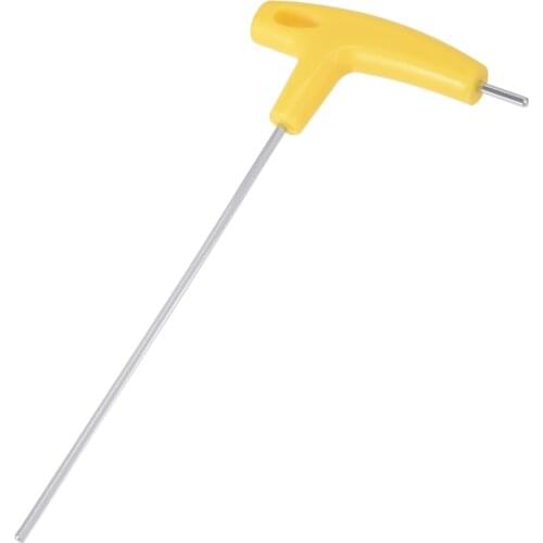 UXCELL Newest 1 Pcs Metric Long 3mm Arm T-Handle Hex Key Wrench Chrome Finish