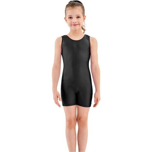 Speerise Kids Sleeveless Tank Leotards Spandex Gymnastic Unitard Biketard Girls Professional Athletic Dancewear Jumpsuit