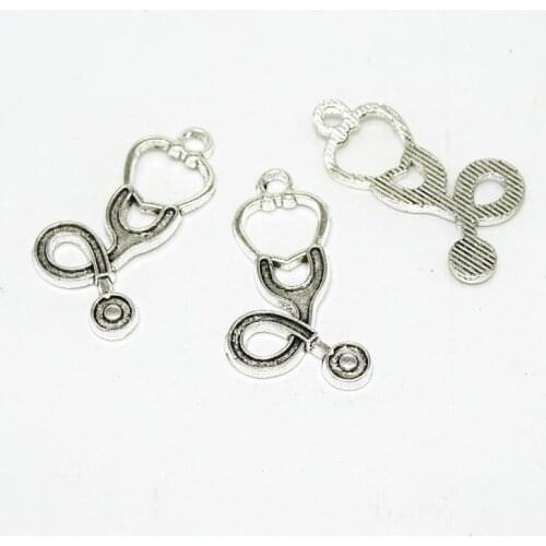 Tibetan Silver Zinc Alloy Echometer Antique silver color Diy Jewelry Accessory tool medical echometer Pendants charms