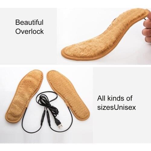 USB Electric Heating Foot Insole USB Warm Foot Warmer Charging Heating Insole Without Battery For Outdoor Skiing Hunting Camping