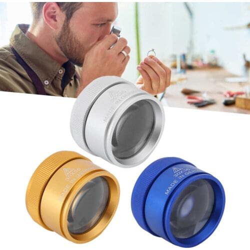 30X Magnifying Glass Handheld Portable Magnifier for Jewelry Coins Identification Jewelry Tool for Jeweler