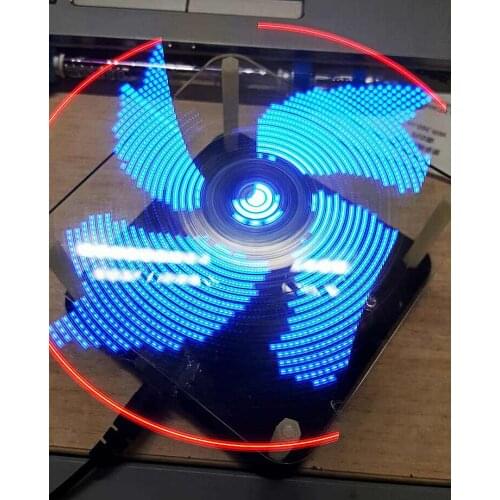 Rotating dynamic display Clock POV display Electronic DIY kits Soldering Kits DIY Brain-training Toy