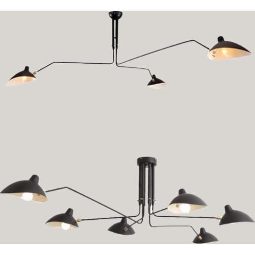 Nordic Spider Chandeliers Modern Led Iron Ceiling Chandelier For Living Room Bedroom Study Home Decor Industrial Light Fixtures