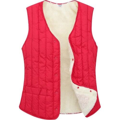 Woman Jacket Vest Ladies' Vest Short Vest Autumn Winter Wear down Cotton Chaleco Mujer