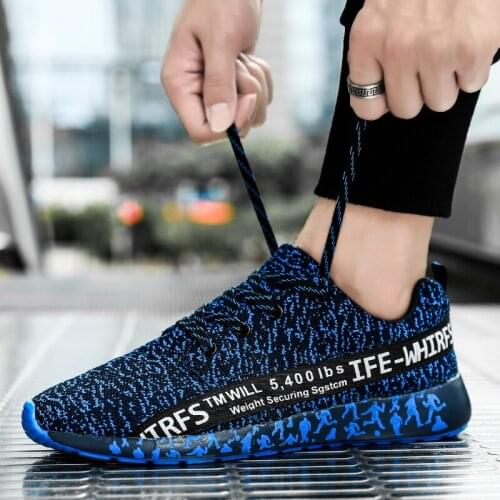 ZUFENG Outdoor Sneakers Men Running Shoes Breathable Mesh Men Sport Shoes Comfortable Lightweight Upper Couple Running Shoes