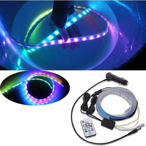 1.5/1.8M Car Light Strip Interior Decoration DIY LED Ambient Lights ​Flexible Neon Light With Cigarette Drive For Most Vehicle