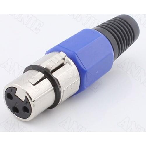 10pcs/lot Microphone Plug Swedish 3 Pin XLR Female Socket Cannon Jack