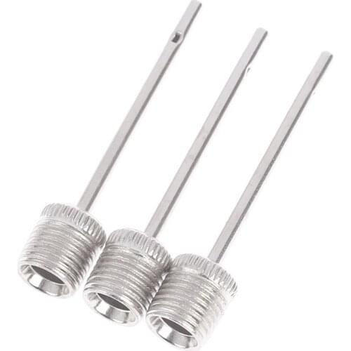 10PCS Stainless Steel Pump Pin Sports Ball Inflating Pump Needle For Football Basketball Soccer Air Valve Adaptor