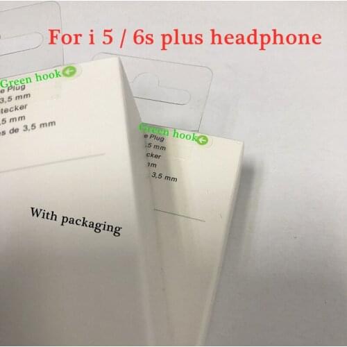 50pcs/lot OEM Quality 3.5mm headset in ear headphones earphone With Remote Mic for i5s 6 6S plus
