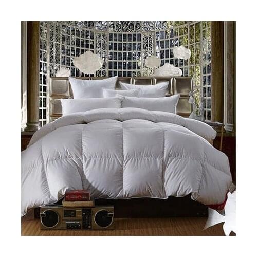 95%White Goose Down Comforter Cotton Tribute Silk Thickening Winter Quilts edredon casal Duvet Blanket solteiro edredom colcha