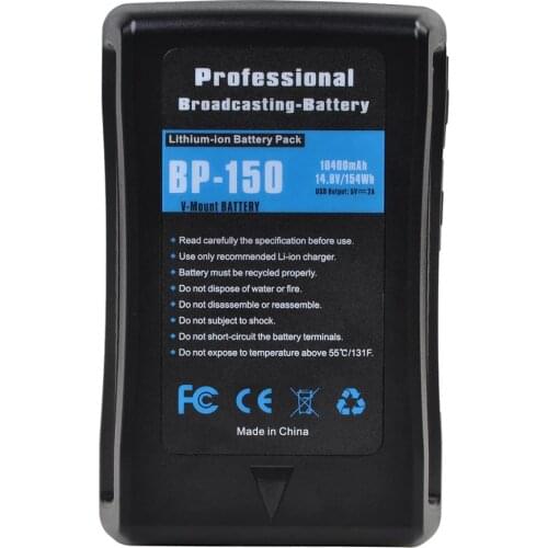 154Wh 14.8v BP-150 BP-95 V Mount Li-ion Battery V Lock for Sony Camera BP Battery LED Photography Light Video Camera Camcorder