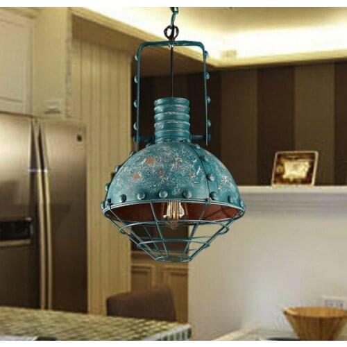 American Antique Iron Droplight Edison Industrial Vintage Pendant Light Fixtures For Dining Room Hanging Lamp Indoor Lighting