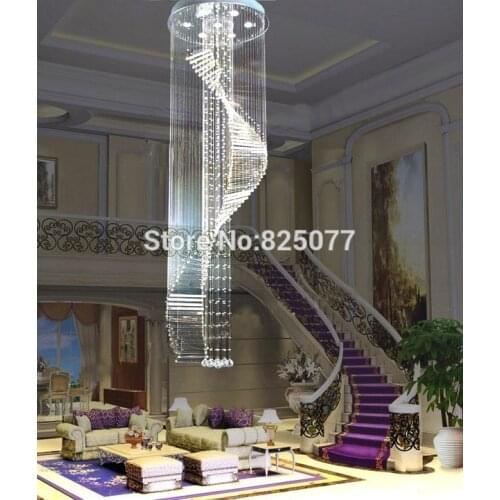 Free shipping 2019 new modern design Dia600*H3250mm home decoration crystal chandeliers,super hotel crystal lights
