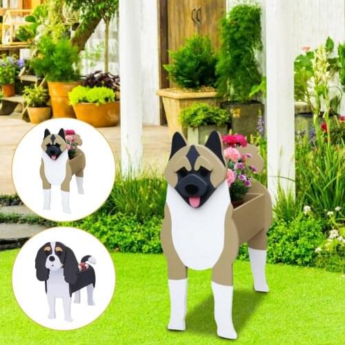 Dog Large Rectangular Vegetable Grow Bags Garden Nursery Planting Flower Pot Anti-Corrosion Felt Non-Woven Planters Bag