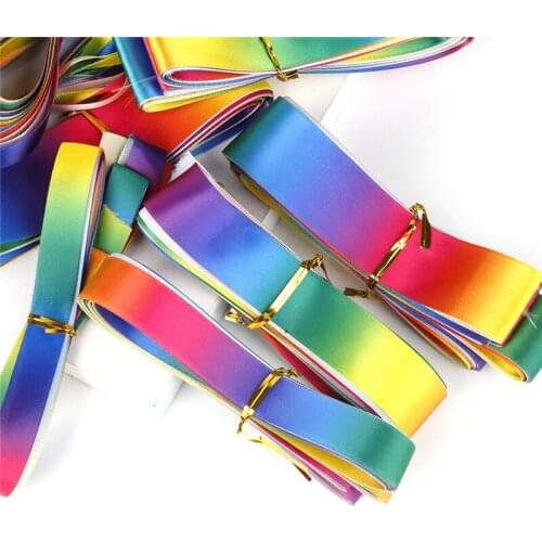 6/10/12/15/20/25/30/40/50mm 5 Yards Colorful Polyester Tape Arts Crafts Sewing Apparel Sewing Fabric Ribbons DIY