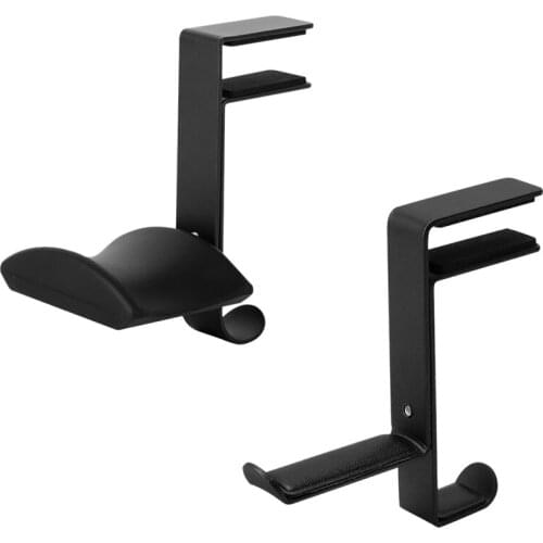 Headset Holder Clip-on Metal Wall-Mounted Adjustable Desktop Holder for Headphones and Pendants