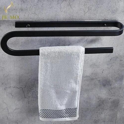 Special design towel rod /holder space aluminum bathroom single bar towel rack towel ring pendant wholesale bath towel rack