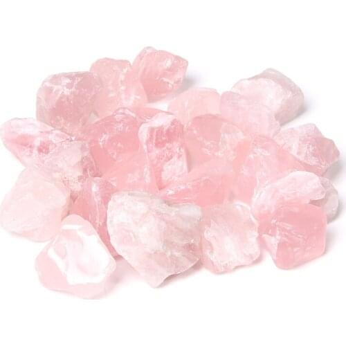 Meditation Reiki Natural Semi Precious Stone Decoration Wholesale 50 G Pink Quartz Healing Beads For DIY Making Home Adornment