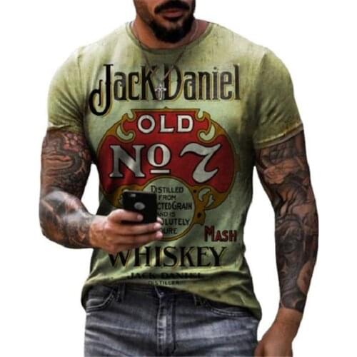 2021 mens summer 3D splash ink printing funny T-shirt, fashion casual round neck top short sleeve mens clothing