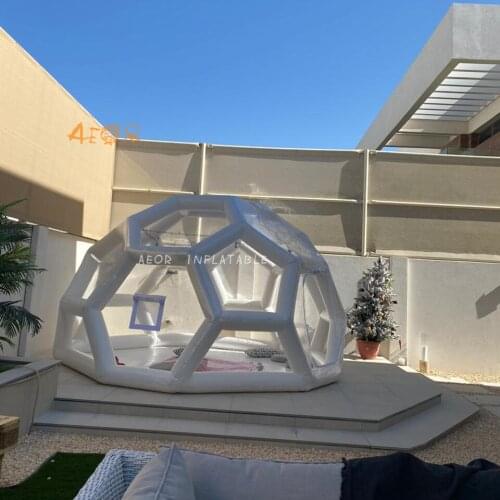 Inflatable Clear Tent House Inflatable Bubble Tent Rainproof Foam Air Dome Tent for Outdoor Camping Backyard Show Room