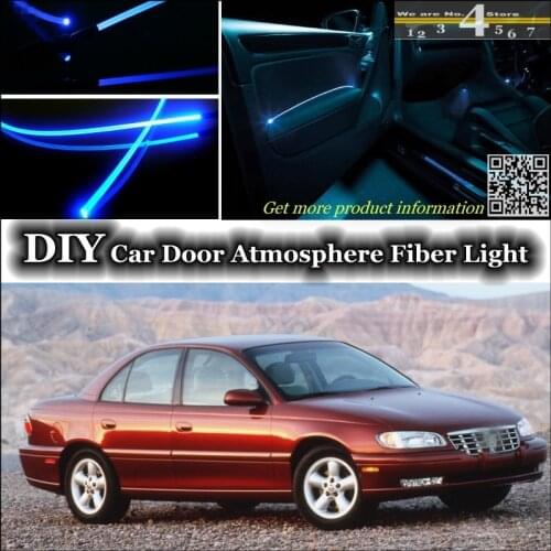 For Cadillac Catera interior Ambient Light Tuning Atmosphere Fiber Optic Band Lights Inside Door Panel llumination Tuning