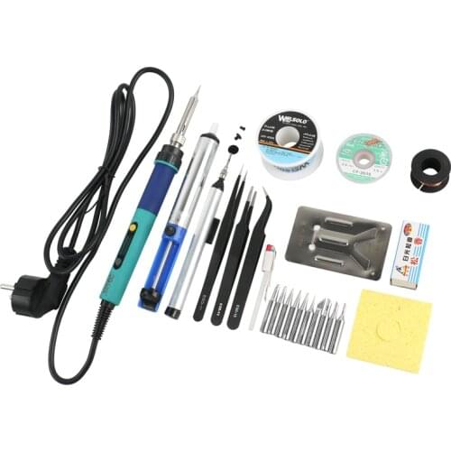 CXG 936d EU Adjustable LCD Digital Electric Soldering Iron Welding Repair Kit Set Soldering Station Kit Set Solder Tip/Tweezers