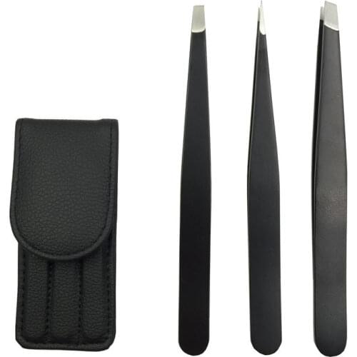 Stainless Steel Eyebrow Tweezer Oblique Pliers Pull Eyebrow Forceps Moustache Pull Beauty Makeup Tools Hair Removal Eyebrow Clip