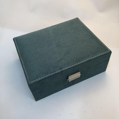 Retro Flannel Double-Layer Jewelry Box, Wooden Jewelry Box With Lock, Jewelry Box, Multifunctional Jewelry Storage Box, Necklace