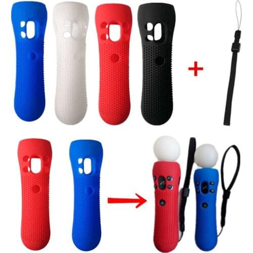 For PS3 PS4 VR Move Silicone Case For Sony PlayStation3 Right Hand Anti-slip Protector Cover For PS3 Move Controller Rubber Case