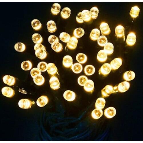 Led Solar Lamp LED Outdoor Solar Lamps LED String Lights Fairy Holiday Christmas Party Garlands Solar Garden Waterproof Lights