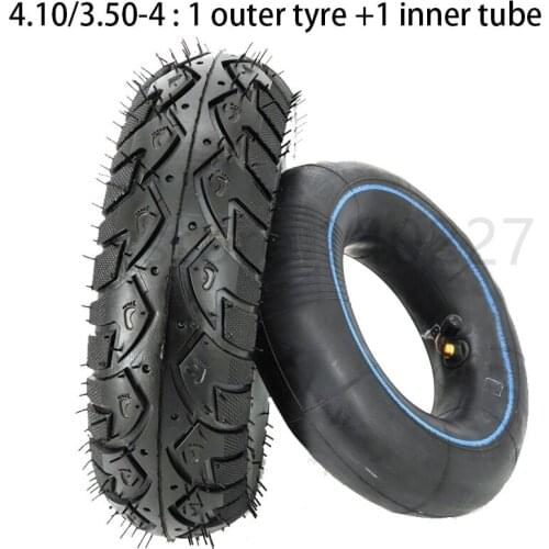 High Quality 4.10/3.50-4 Inner Outer Tyre 410/350-4 Pneumatic Wheel Tire for Electric Scooter, Trolley Accessories