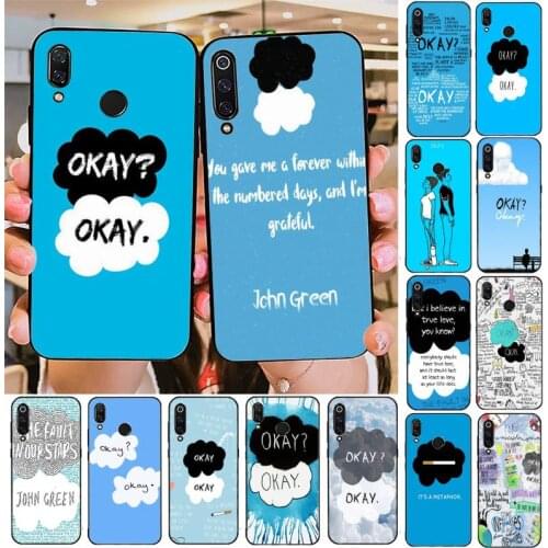 YNDFCNB The Fault In Our Stars Phone Case Cover For Redmi note 8Pro 8T 6Pro 6A 9 Redmi 8 7 7A note 5 5A note 7 case