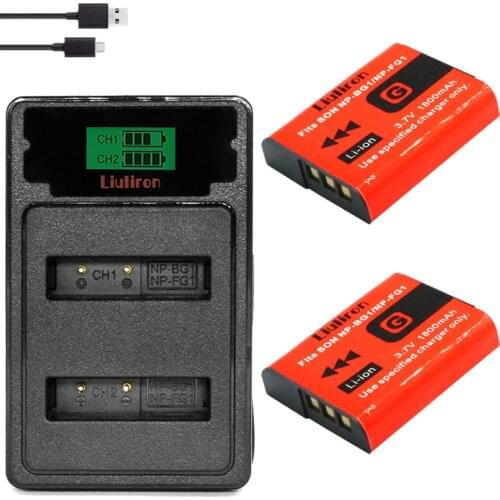 TYPE-C charger + NP BG1/FG1 NP BG1 FG1 NP-FG1 Battery for SONY Cyber-shot DSC-H3 DSC-H7 DSC-H9 DSC-H10 DSC-H20 DSC-H50 DSC-H55