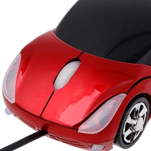 1000DPI Mini Car shape USB optical wired innovative 2 headlights mouse for PC Laptop Computer