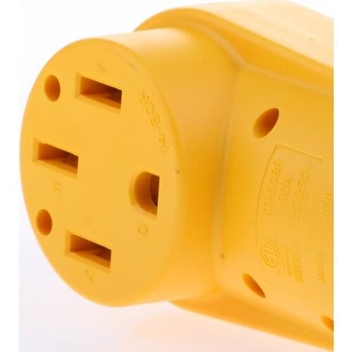 125V/50A RV Camper Motorhome Female Replacement Plug Power Grip Handle