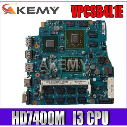 Akemy for SONY VAIO VPCSB VPCSB4L1E laptop motherboard HD7400M MBX-237 13.3 inch I3-2 gen CPU A1864053A 1P-0117201-A012