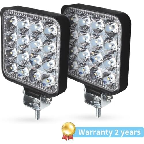 Xinfok New Led light bar 48w Led bar 16barra Square Spotlight Off road LED work light 12V 24V For Car Truck 4X4 4WD Car SUV ATV