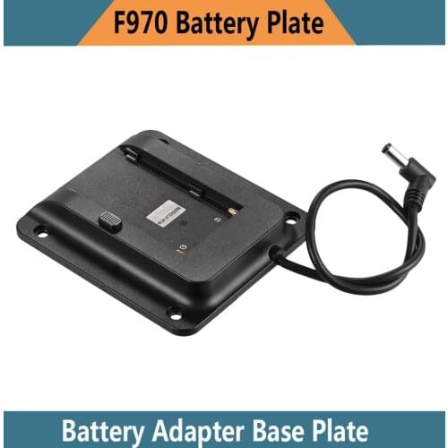 VESA 75mm Battery Adapter Base Plate for Lilliput 4K HDMI Monitor Compatible for Sony NP-F970 F550 F770 F970 F960 F750 Battery