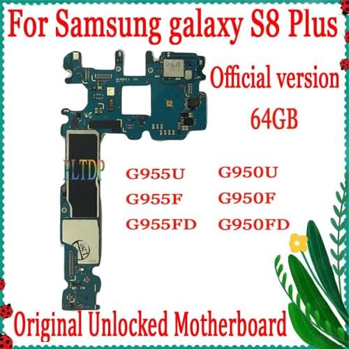 Free Shipping,Official version for Samsung Galaxy S8 Plus G955U G955F G955FD G950U G950F G950FD Motherboard, with full chips