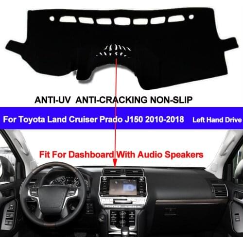 TAIJS Car Dashboard Cover For Toyota Land Cruiser Prado J150 2010 - 2016 2017 2018 Dashmat Carpet Anti-UV Pad Auto Sun Shade
