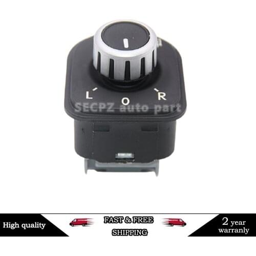 FCWchrome power side mirror adjust switch knob fit jetta mk5 golf mk5 mk6 rabbit eos passat b6 3c tiguan 1k0 959 565 5nd959565b