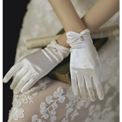 HONGFUYU Bridal Short Gloves